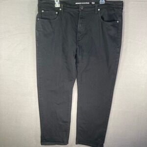 Amazon Essentials Jeans Mens 40x29‎ Black Denim Straight Fit Big Size